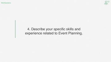 Top 10 Event Planner Interview Questions