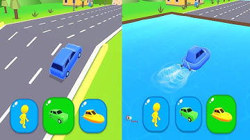 SHAPE-SHIFTING 🚲🚁🚗 All Levels Gameplay Android,ios (Part 30)