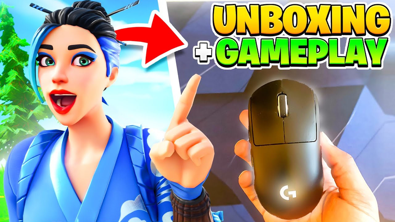 Logitech G Pro X Superlight Wireless Unboxing + Gameplay 🖱️ | BEST MOUSE  for Fortnite - YouTube