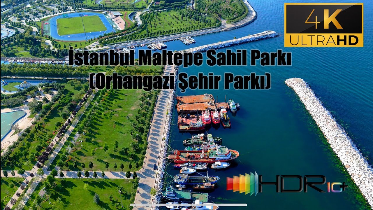 İstanbul Maltepe Sahil Parkı (Maltepe Orhangazi Şehir Parkı) 4K HDR Drone tur  DJI mini 4 pro