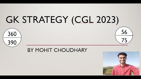 GK STRATEGY CGL 2023 by MOHIT ( score 50++ MAINS ) .👍👍👍 #ssc #cgl2023
