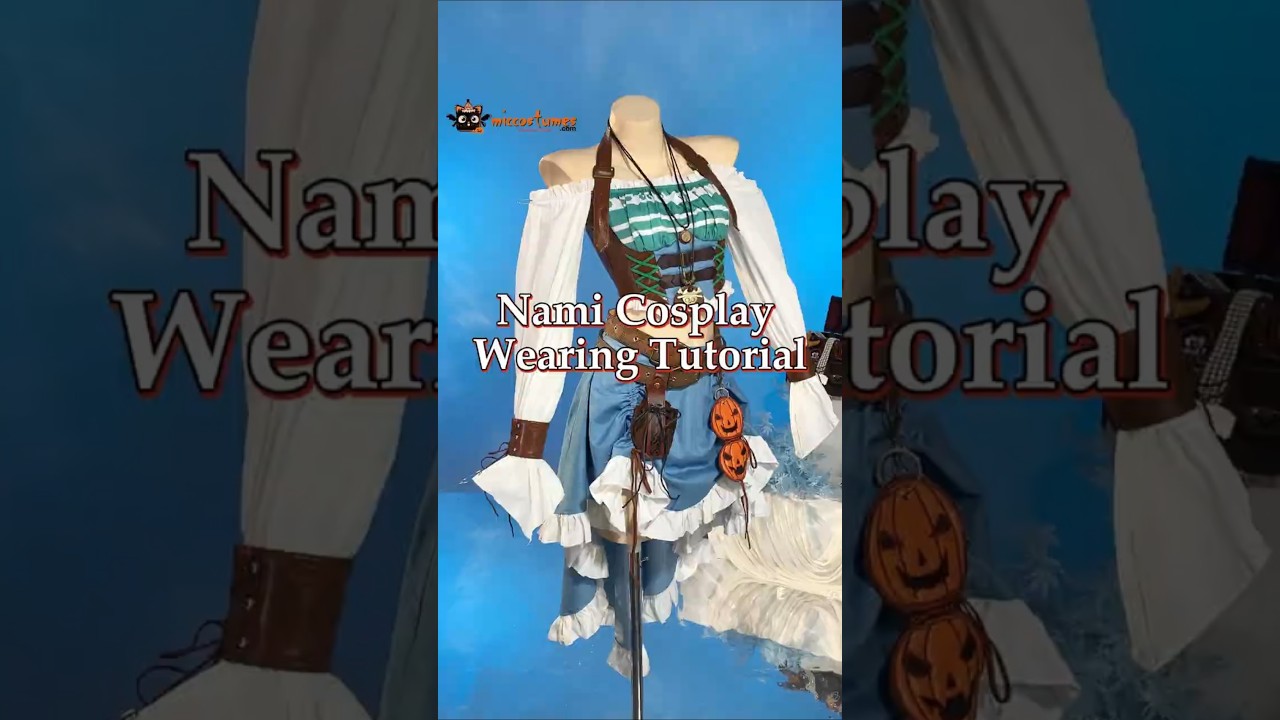 Learn how to wear this lovely pirate costume with our full tutorial! Click to watch!