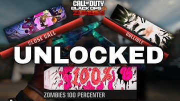 UNLOCK the 100% BO6 ZOMBIES COMPLETION CALLING CARD NOW - Gullible and Close Call Challenges Fixed