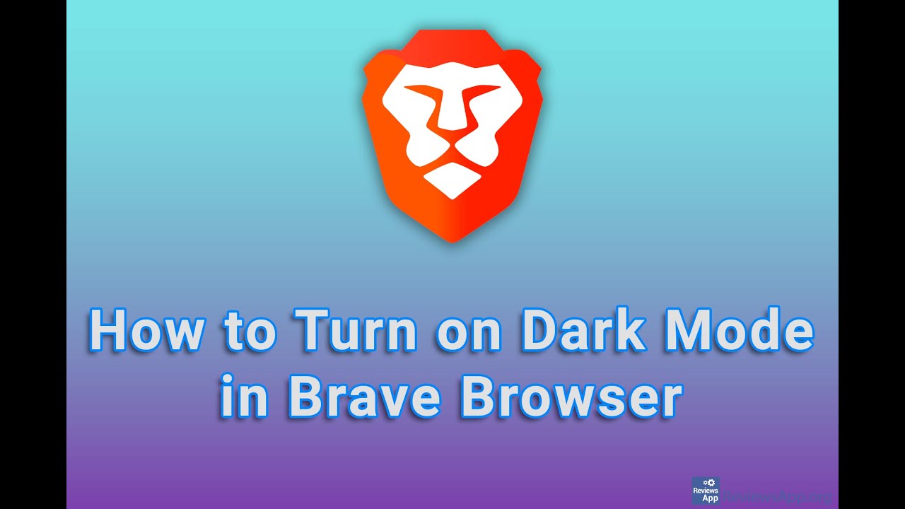 How to Turn on Dark Mode in Brave Browser - YouTube