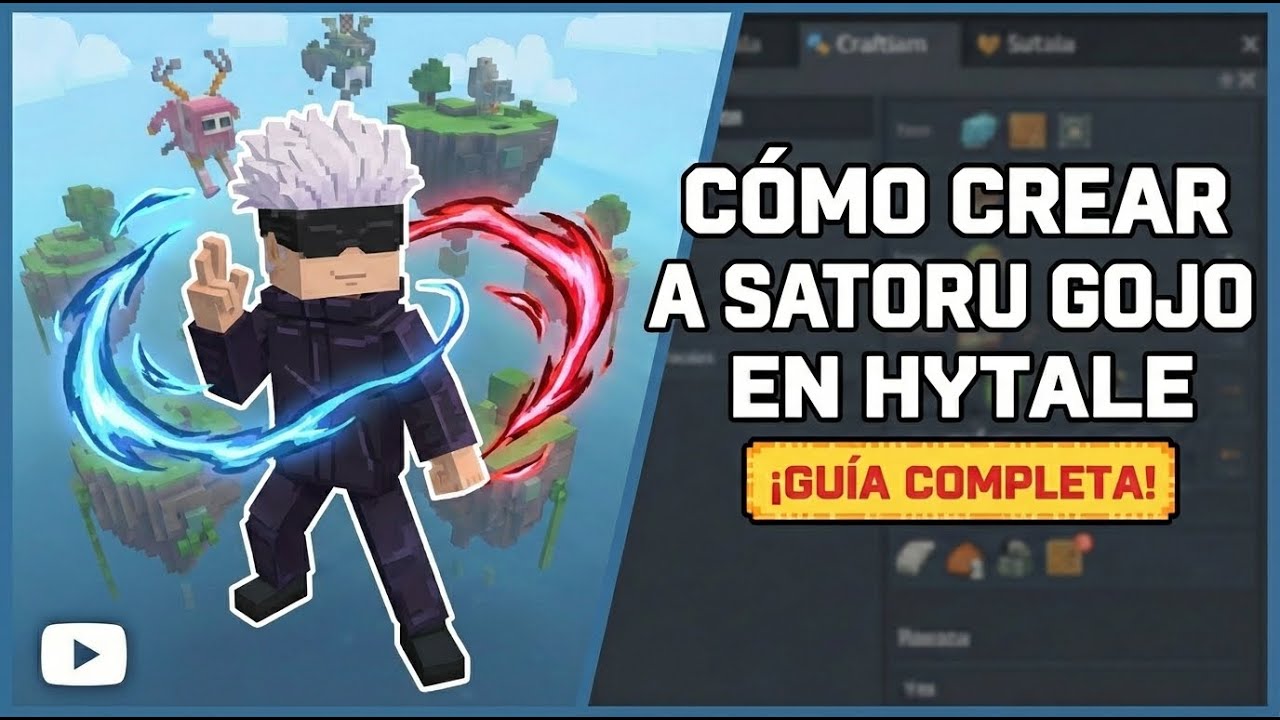 Cómo CREAR a Satoru Gojo en HYTALE (Jujutsu Kaisen)