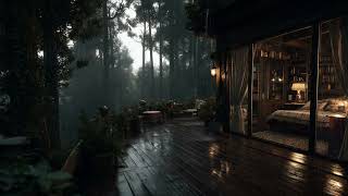 Natural Forest Bedroom in the Rain 🌧️ | Relaxing Rain Sounds for Deep Sleep
