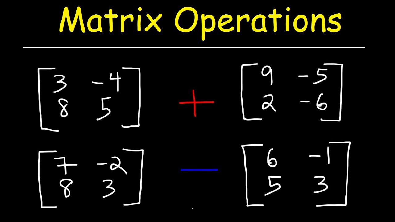 adding and subtracting matrices assignment