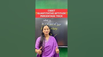 Cseet quantitative aptitude percentage trick || #commerceshorts #cseetexam #cseet #percentagetrick
