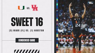 Miami (FL) vs. Houston - Sweet 16 NCAA tournament extended highlights