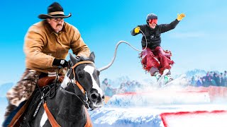 We Tried Horse Ski Racing (Skijoring)