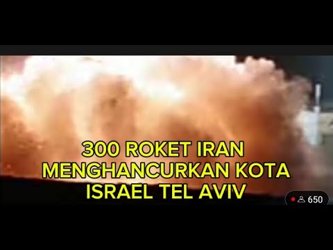 300 ROKET IRAN MENGHANCURKAN KOTA ISRAEL TEL AVIV.@BeritaDunia135