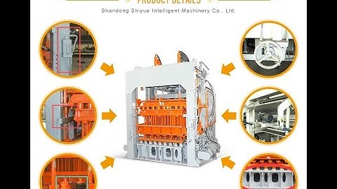 Full automatic concrete block production line working video Section One