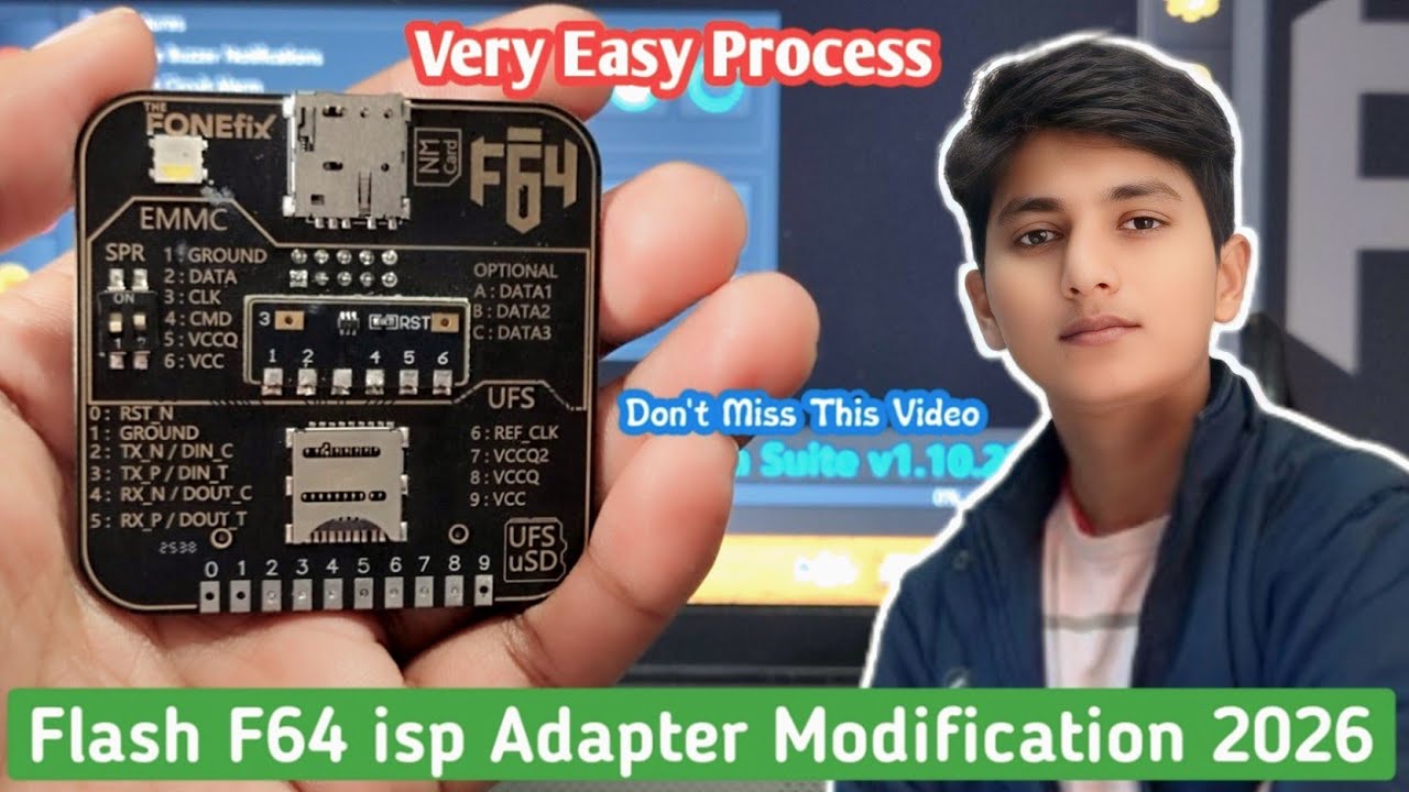 F64 isp Adapter Modification 2026 || How To Modify Flash F64 isp Adapter 2026 || isp adapter Modify