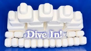 ASMR | Pure White Baking Soda Blocks | Dive In!