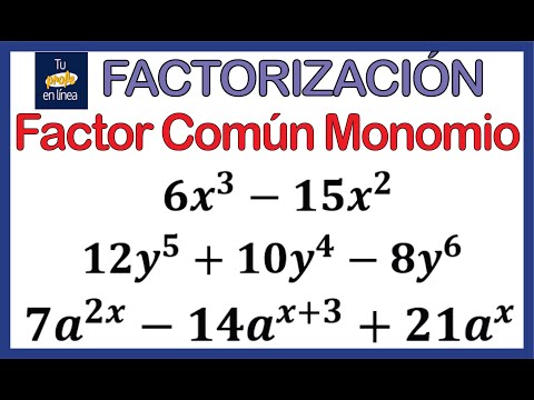 Video: ¿Cómo factorizas el monomio común?