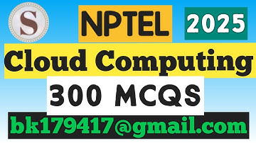 Cloud Computing || NPTEL Exam Preparation MCQs 2025 #nptel2025 #nptelexam #skumaredu