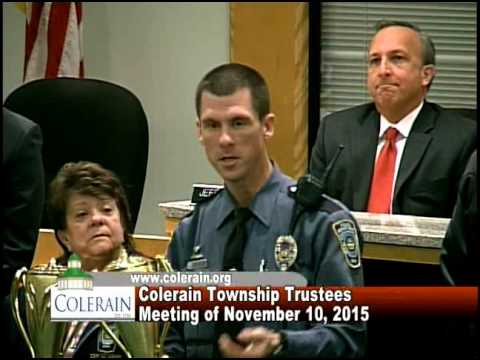 Colerain Township Trustees Meeting of November 10, 2015 football score