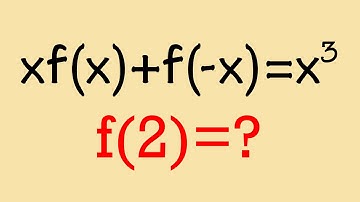 If x*f(x)+f(-x)=x^3, then f(2)=?