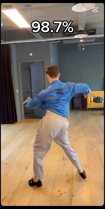 BLUE SHIRT GUY IRL! (🎥 : @manlikeisaac ) DID HE GET 100%?? #blueshirt #dance #meme #whisk #funny