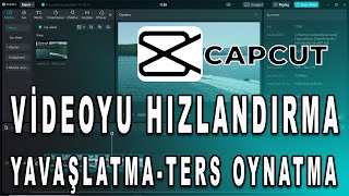 CAPCUT Videoyu Hızlandırma Yavaşlatma Videoyu Tersten Oynatma screenshot 4