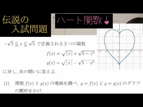 解答用紙はラブレター 伝説の入試問題 ハート関数 Youtube