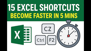15 Essential Excel Shortcuts for Beginners | Work Smarter & Faster (2025)