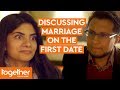 Couple discuss marriage on their first date  extremely british muslims