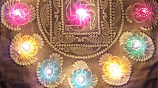 Learn to make Easy&beautiful Sanskar Bharti Rangoli Design simple white rangoli by Soul with Genie