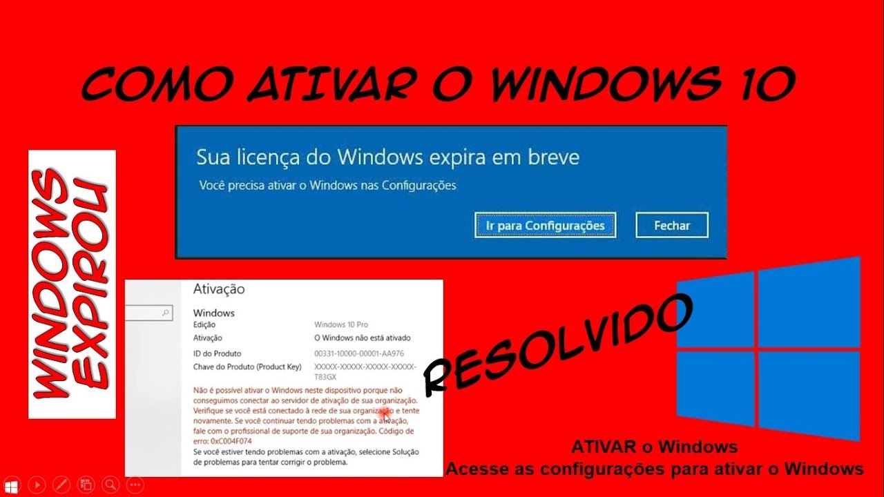ativar windows 10 pro