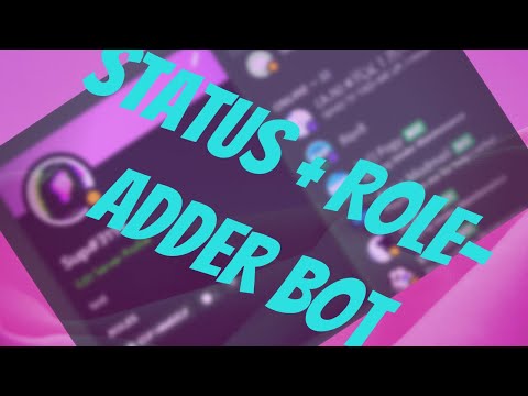 How To Make A Status + Role-Adder Bot! 24/7 Free Hosting With Repl.it!