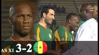 ALL AFRICA STARS VS SENEGAL 2002 (3-2)- GOALS & HIGLIGHTS- CAF LEGENDS GAME, ESSIEN & DROGBA STAR