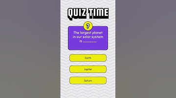 The largest planet in our solar system is #quizetest #quiz #quizze
