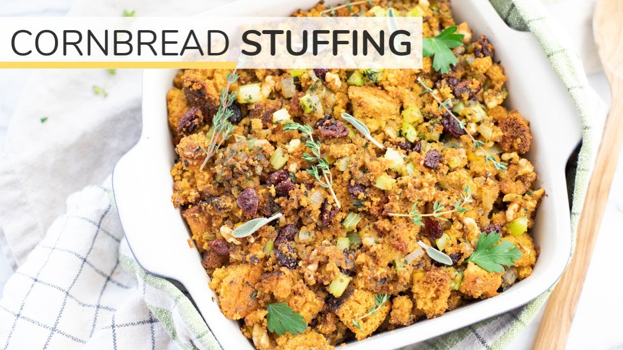 CORNBREAD STUFFING | easy, healthy, Thanksgiving recipe | Clean & Delicious
