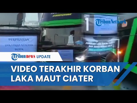 Rekaman Video Terakhir Siswa SMK Lingga Kencana Depok saat Naik Bus sebelum Kecelakaan Maut Cianter