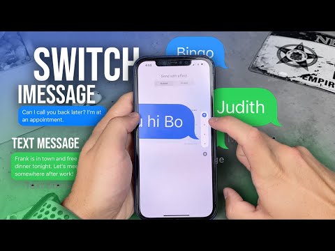 IPhone पर टेक्स्ट मैसेज से iMessage पर वापस कैसे जाएं