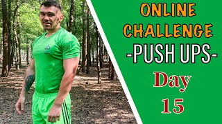 #PushUps Челендж День №15 | Тренування вдома | Віджимання + Бонус | Тренування вдома