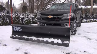 Detail K2 (DK2) Avalanche Snow Plow Kit 1st Snowfall & Plowing Impressions | 2020 Chevy Colorado Z71