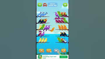 Bird Sort Puzzle l Classic Level 166 l Bird Sort Color Puzzle l Bird Sort Puzzle Challenge - Birds