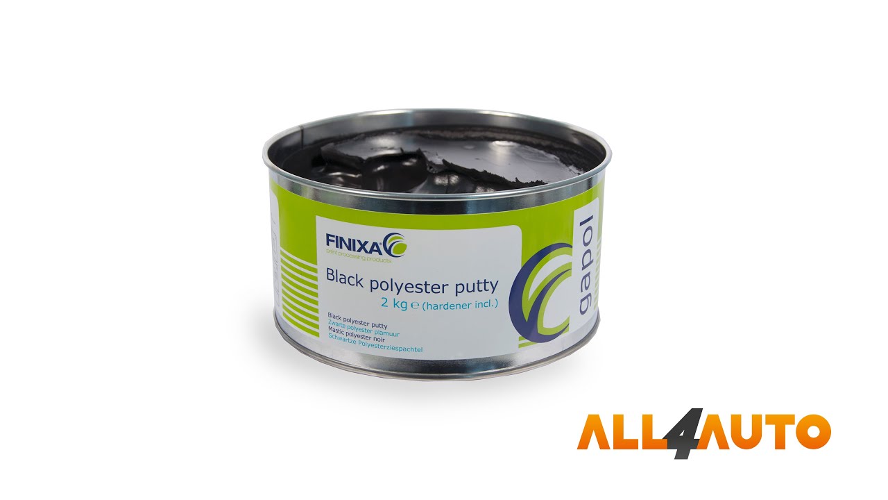 Mastic polyester noir universel GAPOL FINIXA GAP 00 