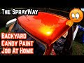 How to spray candy paint  kandy tangerine  orange over silver micro metal flake  83 ford bronco