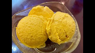 Mango Ice Cream Recipe | Only 3 Ingredients | No Ice Cream Machine | Homemade Ice cream | Egg Less