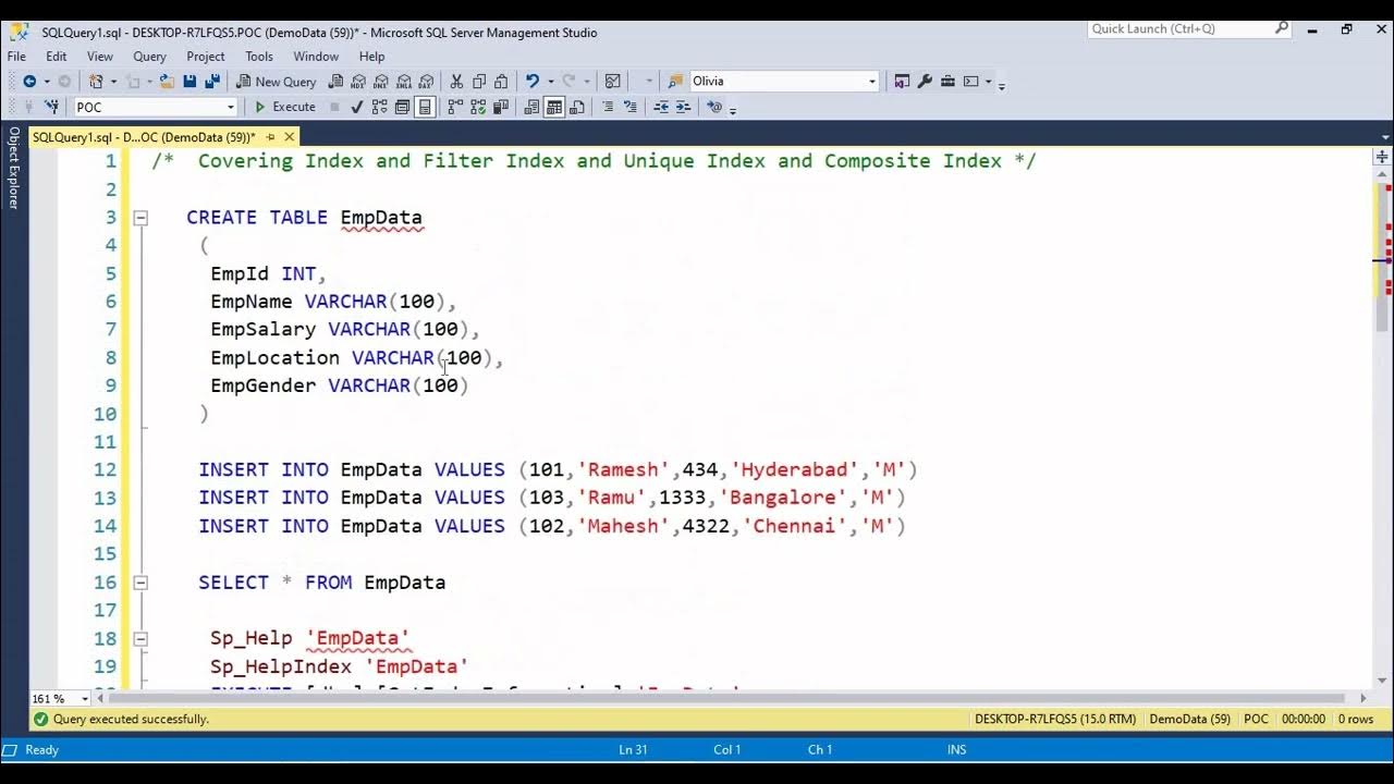 3.How to Create Covering Index and Filtered Index in SQL Server ...