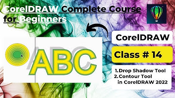 Drop Shadow And Contour Tool in CorelDRAW || Coral drawing tutorial in Hindi Urdu