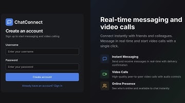 Chatconnect - Real-time messaging and video calls