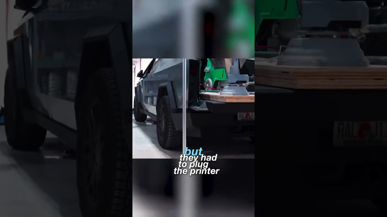 3D Printer Installed Into Cybertruck 3D Potter made an amazing projec   