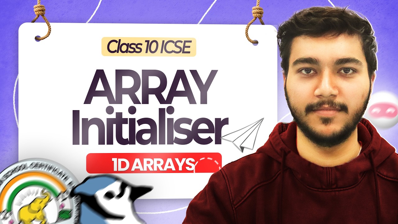 Java Array Initialization Using Initializers | Class 10 ICSE - YouTube