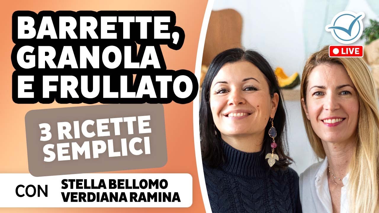 Barrette, granola e frullato: tre ricette semplici