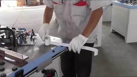 Operating video of SOSN manual edge banding machine