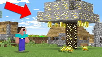 Minecraft NOOB vs PRO: NOOB FINDS SECRET GOLD TREE! 100% trolling