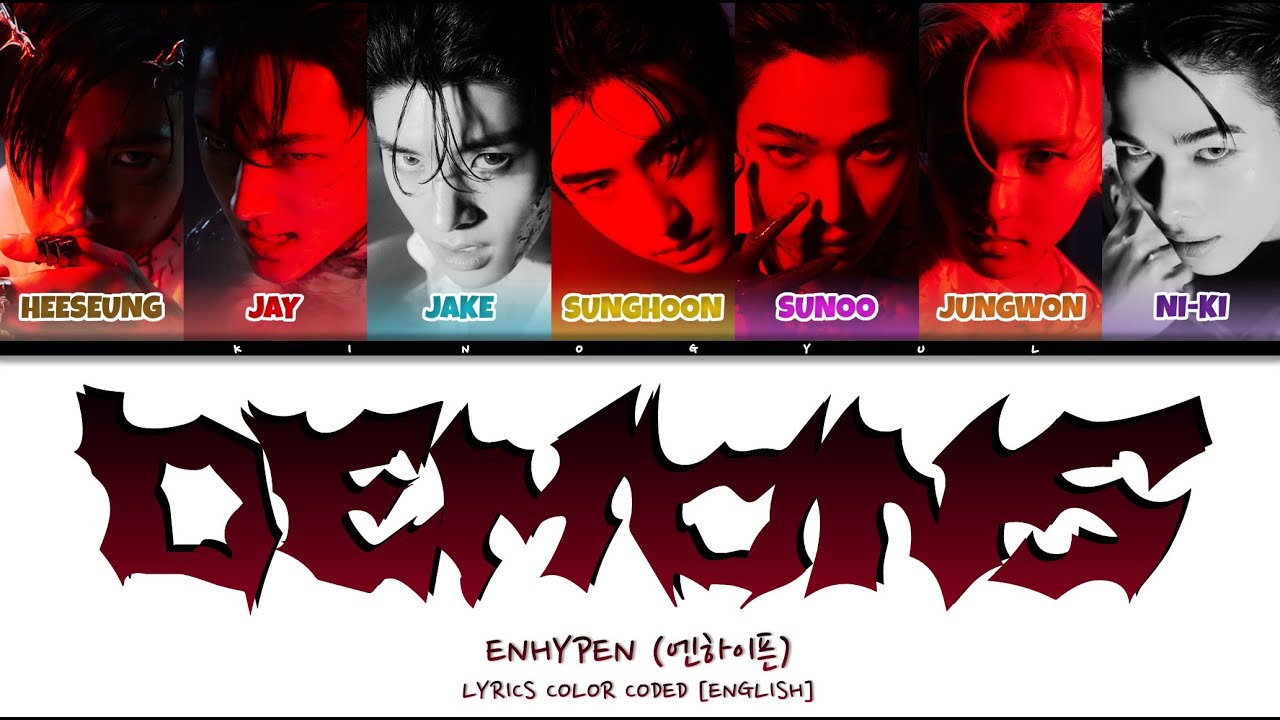 Cover ENHYPEN (엔하이픈) - 'Demons (Original By: Imagine Dragons)' Lyrics Color Coded [English]